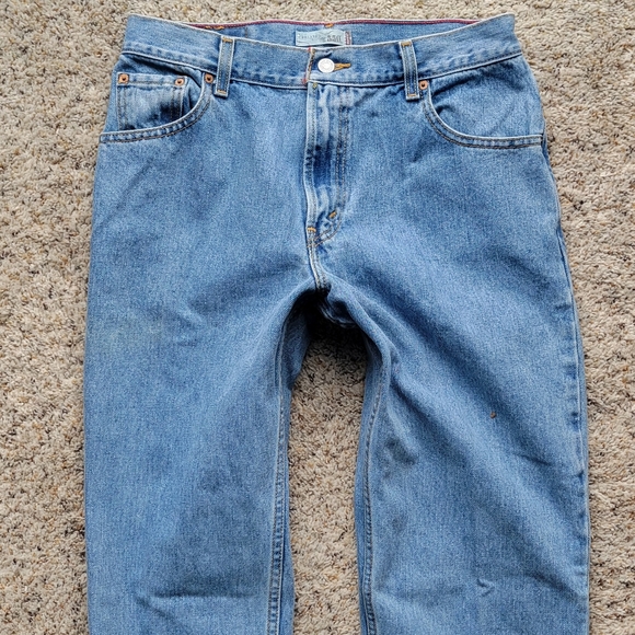 Vintage Levi's 550 Jeans Relaxed Tapered Leg Medium Wash 12 Long - Picture 3 of 7